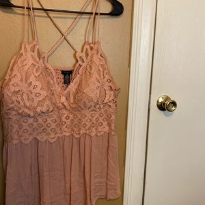 New without tags 4x rue 21 flowy pink tank top